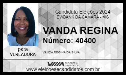 Candidato VANDA REGINA 2024 - EWBANK DA CÂMARA - Eleições