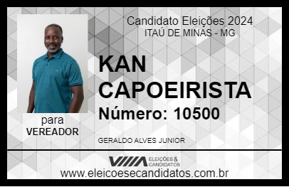 Candidato KAN CAPOEIRISTA 2024 - ITAÚ DE MINAS - Eleições