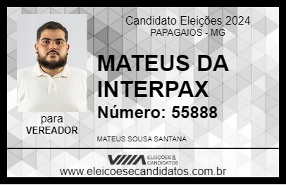 Candidato MATEUS DA INTERPAX 2024 - PAPAGAIOS - Eleições