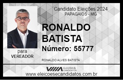 Candidato RONALDO BATISTA 2024 - PAPAGAIOS - Eleições