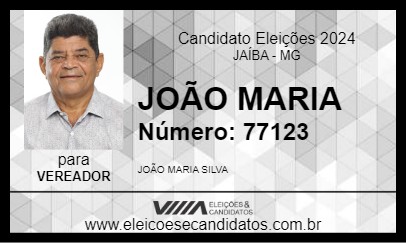 Candidato JOÃO MARIA 2024 - JAÍBA - Eleições