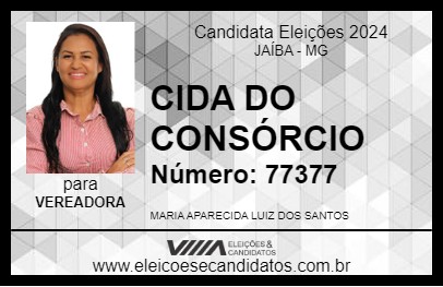 Candidato CIDA DO CONSÓRCIO 2024 - JAÍBA - Eleições