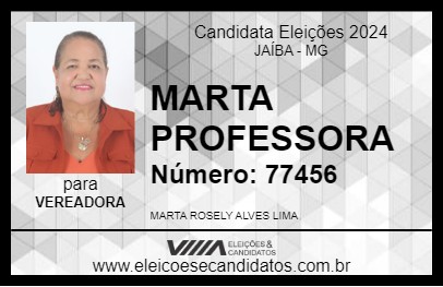 Candidato MARTA PROFESSORA 2024 - JAÍBA - Eleições