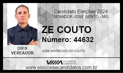 Candidato ZE COUTO 2024 - SENADOR JOSÉ BENTO - Eleições