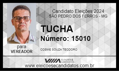 Candidato TUCHA 2024 - SÃO PEDRO DOS FERROS - Eleições