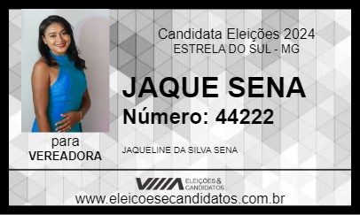 Candidato JAQUE SENA 2024 - ESTRELA DO SUL - Eleições