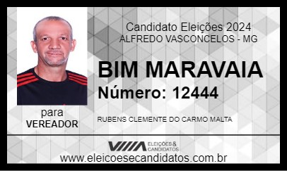 Candidato BIM MARAVAIA 2024 - ALFREDO VASCONCELOS - Eleições