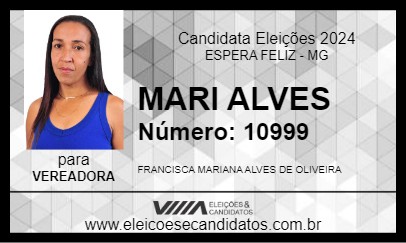 Candidato MARI ALVES 2024 - ESPERA FELIZ - Eleições