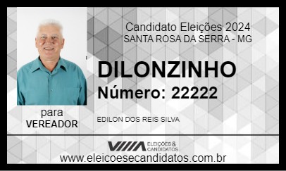 Candidato DILONZINHO 2024 - SANTA ROSA DA SERRA - Eleições