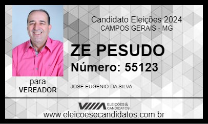 Candidato ZE PESUDO 2024 - CAMPOS GERAIS - Eleições