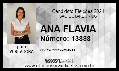 Candidato ANA FLAVIA 2024 - SÃO GOTARDO - Eleições