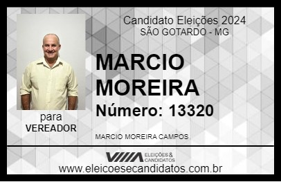 Candidato MARCIO MOREIRA 2024 - SÃO GOTARDO - Eleições