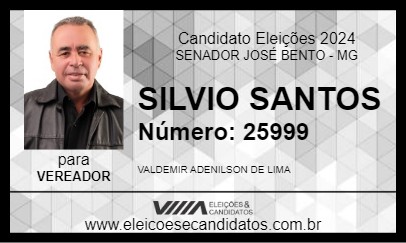 Candidato SILVIO SANTOS 2024 - SENADOR JOSÉ BENTO - Eleições