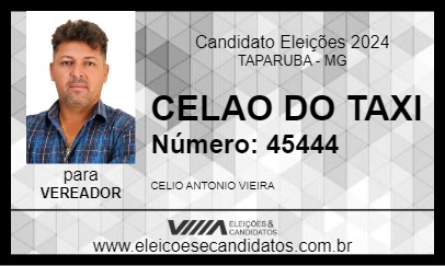 Candidato CELAO DO TAXI 2024 - TAPARUBA - Eleições