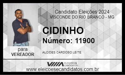 Candidato CIDINHO 2024 - VISCONDE DO RIO BRANCO - Eleições