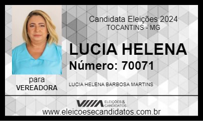 Candidato LUCIA HELENA 2024 - TOCANTINS - Eleições