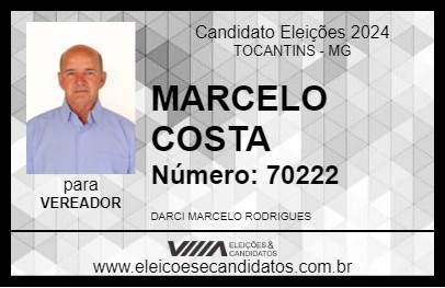 Candidato MARCELO COSTA 2024 - TOCANTINS - Eleições