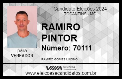 Candidato RAMIRO PINTOR 2024 - TOCANTINS - Eleições