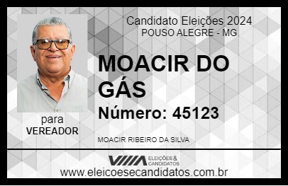 Candidato MOACIR DO GÁS 2024 - POUSO ALEGRE - Eleições