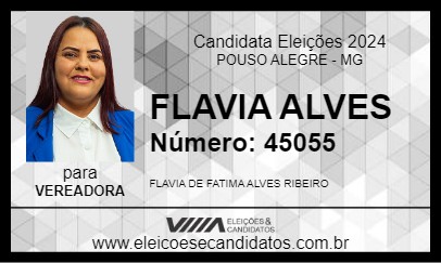 Candidato FLAVIA ALVES 2024 - POUSO ALEGRE - Eleições