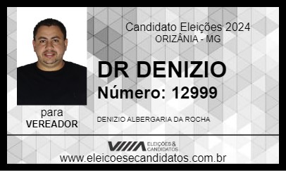 Candidato DR DENIZIO 2024 - ORIZÂNIA - Eleições