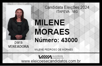 Candidato MILENE MORAES 2024 - ITAPEVA - Eleições