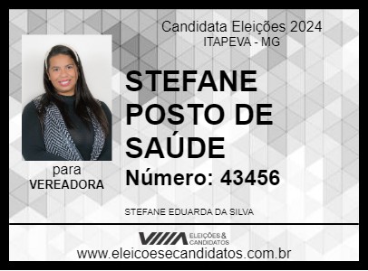 Candidato STEFANE DA SAÚDE 2024 - ITAPEVA - Eleições