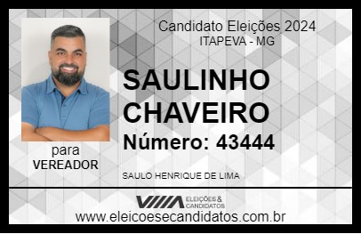 Candidato SAULINHO CHAVEIRO 2024 - ITAPEVA - Eleições