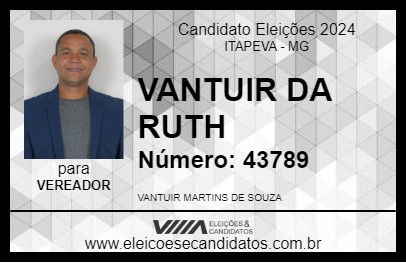 Candidato VANTUIR DA RUTH 2024 - ITAPEVA - Eleições