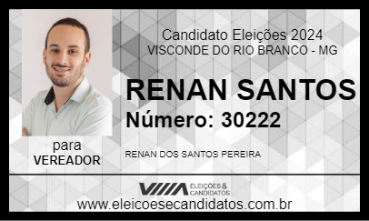 Candidato RENAN SANTOS 2024 - VISCONDE DO RIO BRANCO - Eleições