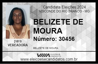 Candidato BELIZETE DE MOURA 2024 - VISCONDE DO RIO BRANCO - Eleições