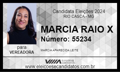 Candidato MARCIA RAIO X 2024 - RIO CASCA - Eleições