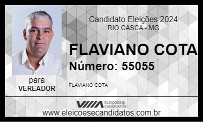 Candidato FLAVIANO COTA 2024 - RIO CASCA - Eleições