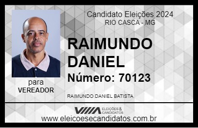 Candidato RAIMUNDO DANIEL 2024 - RIO CASCA - Eleições