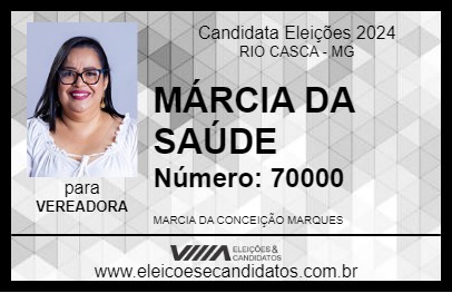 Candidato MÁRCIA MARQUES 2024 - RIO CASCA - Eleições