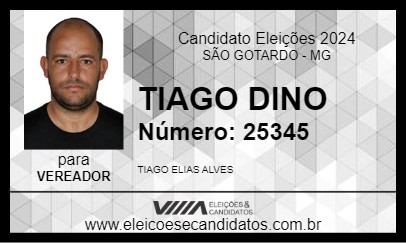 Candidato TIAGO DINO 2024 - SÃO GOTARDO - Eleições