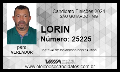 Candidato LORIN 2024 - SÃO GOTARDO - Eleições