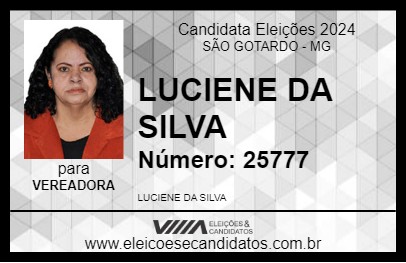 Candidato LUCIENE DA SILVA 2024 - SÃO GOTARDO - Eleições