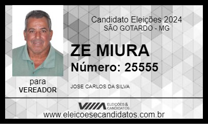 Candidato ZE MIURA 2024 - SÃO GOTARDO - Eleições