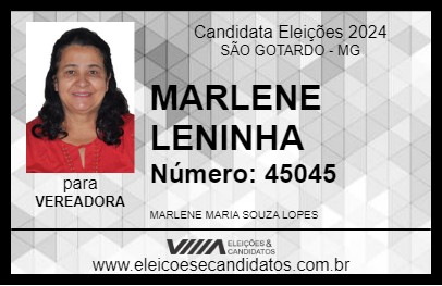 Candidato MARLENE LENINHA 2024 - SÃO GOTARDO - Eleições