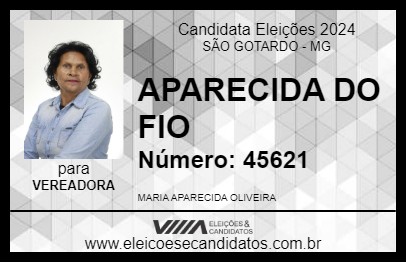 Candidato APARECIDA DO FIO 2024 - SÃO GOTARDO - Eleições