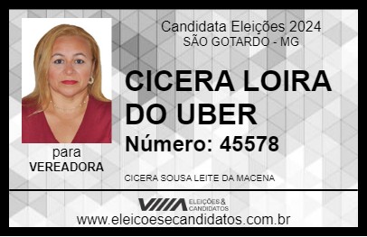 Candidato CICERA LOIRA DO UBER 2024 - SÃO GOTARDO - Eleições