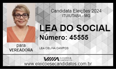 Candidato LEA DO SOCIAL 2024 - ITUIUTABA - Eleições