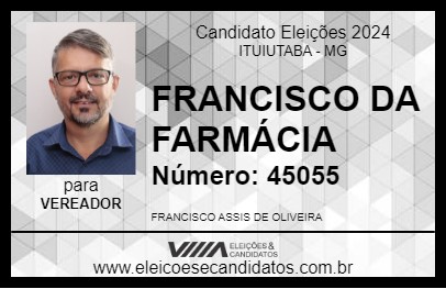 Candidato FRANCISCO DA FARMÁCIA 2024 - ITUIUTABA - Eleições