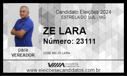 Candidato ZE LARA 2024 - ESTRELA DO SUL - Eleições