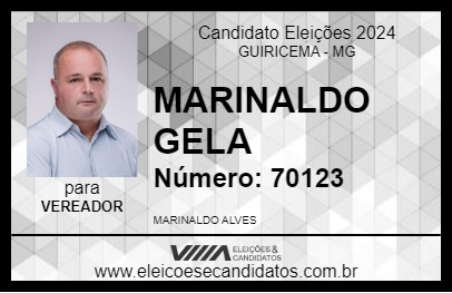 Candidato MARINALDO DO GELA 2024 - GUIRICEMA - Eleições