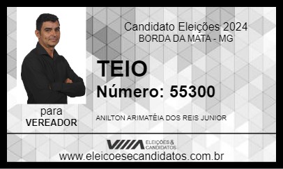 Candidato TEIO 2024 - BORDA DA MATA - Eleições