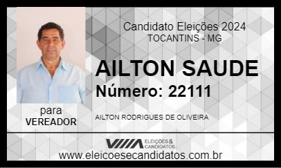 Candidato AILTON JARARACA 2024 - TOCANTINS - Eleições