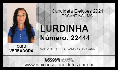 Candidato LURDINHA 2024 - TOCANTINS - Eleições