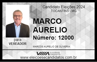 Candidato MARCO AURELIO 2024 - TOCANTINS - Eleições